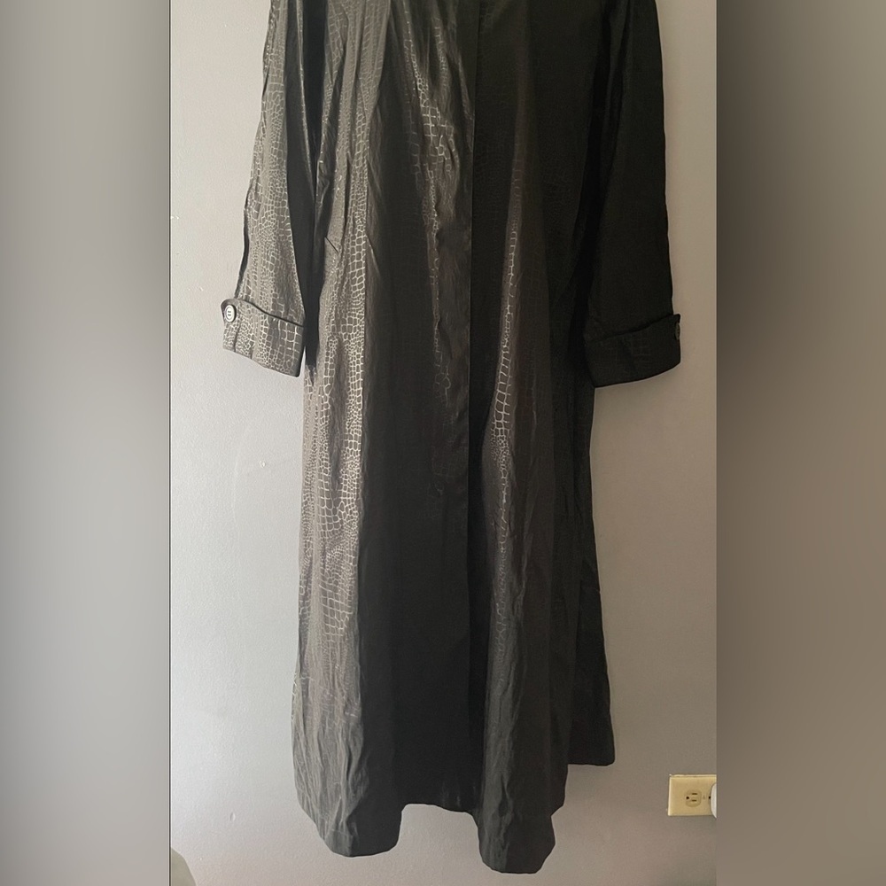 Mycra Pac Black  raincoat LONG Women's reptil print M/L - Picture 16 of 16